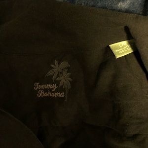 Tommy Bahama Black Aloha Shirt